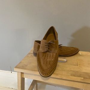 ASOS Mosely woven lace up leather loafers size 7